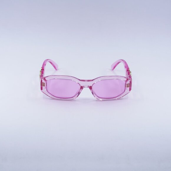 Versace Kids VK4429U 5370/5 Sunglasses Pink Geometric Frame, Fuchsia Lenses - Picture 4 of 10